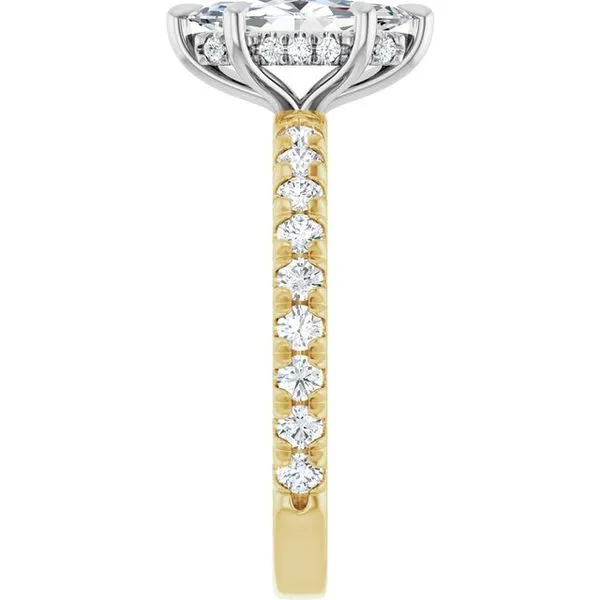 Claw-Prong Hidden Halo-Style Engagement Ring Image 4 Futer Bros Jewelers York, PA