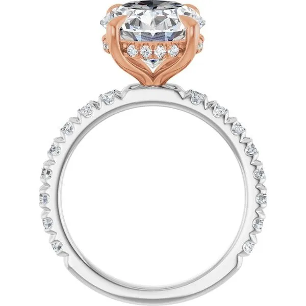 Claw-Prong Hidden Halo-Style Engagement Ring Image 2 Paul James Jewelers Angels Camp, CA