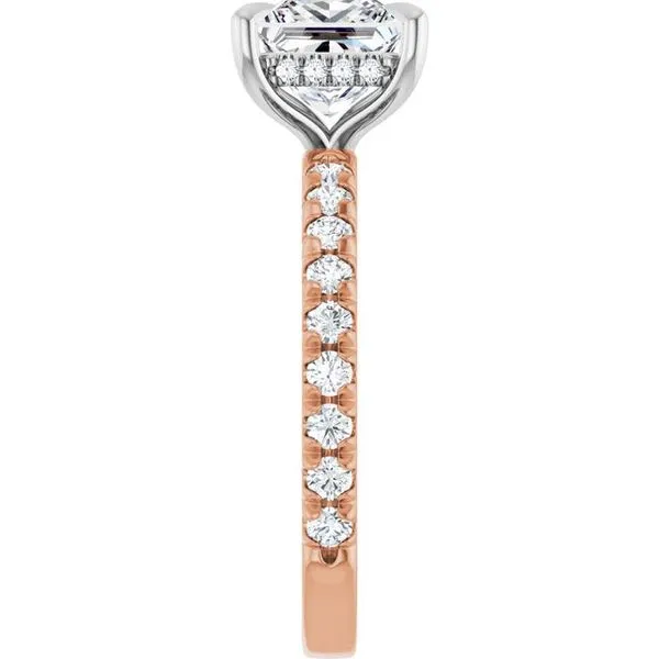 Claw-Prong Hidden Halo-Style Engagement Ring Image 4 Vulcan's Forge LLC KANSAS CITY, MO