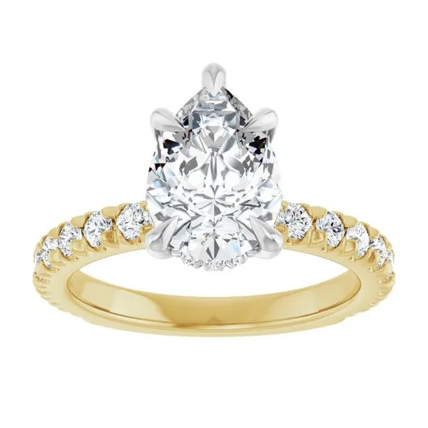 Claw-Prong Hidden Halo-Style Engagement Ring Image 3 J. Thomas Jewelers Rochester Hills, MI