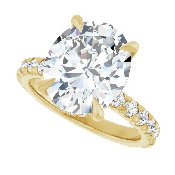 Claw-Prong Hidden Halo-Style Engagement Ring Image 5 J. Thomas Jewelers Rochester Hills, MI