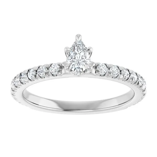 Claw-Prong Hidden Halo-Style Engagement Ring Image 3 The Ring Austin Round Rock, TX
