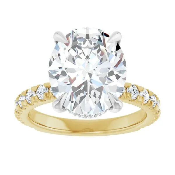 Claw-Prong Hidden Halo-Style Engagement Ring Image 3 Raleigh Diamond Fine Jewelry Raleigh, NC