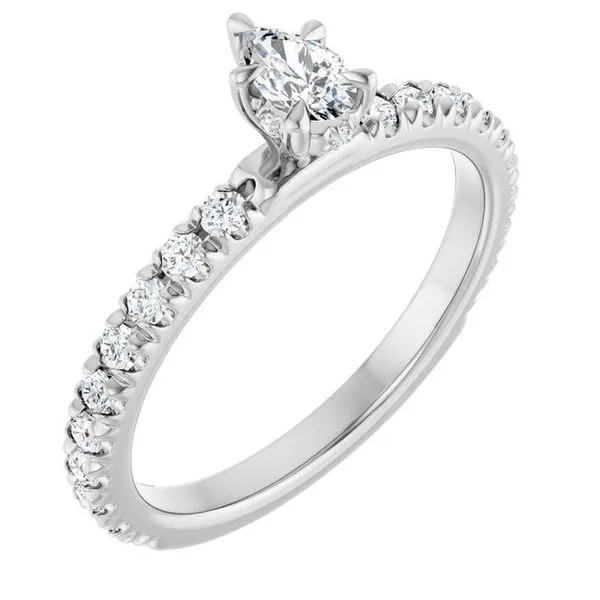 Claw-Prong Hidden Halo-Style Engagement Ring Shipley's Fine Jewelry Hampstead, MD