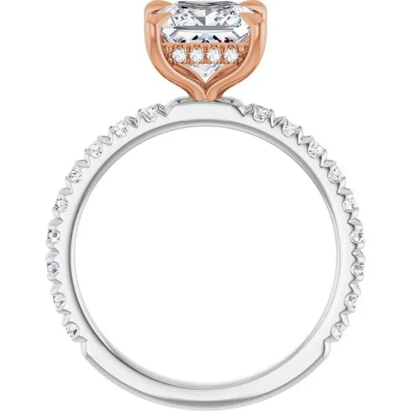 Claw-Prong Hidden Halo-Style Engagement Ring Image 2 Mark Jewellers La Crosse, WI