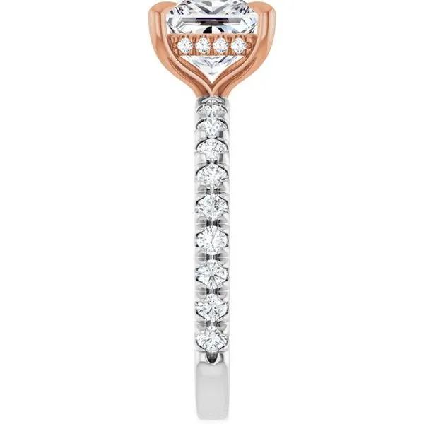 Claw-Prong Hidden Halo-Style Engagement Ring Image 4 Mark Jewellers La Crosse, WI