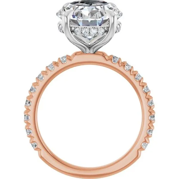 Claw-Prong Hidden Halo-Style Engagement Ring Image 2 Futer Bros Jewelers York, PA