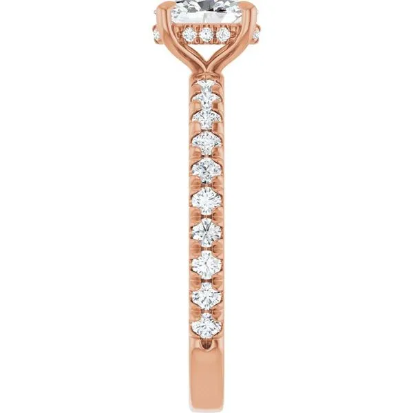 Claw-Prong Hidden Halo-Style Engagement Ring Image 4 Jimmy Smith Jewelers Decatur, AL