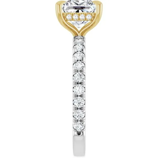 Claw-Prong Hidden Halo-Style Engagement Ring Image 4 Futer Bros Jewelers York, PA