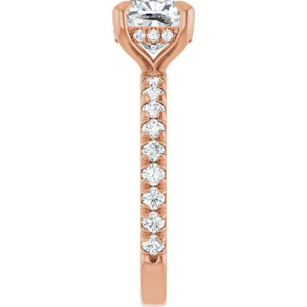 Claw-Prong Hidden Halo-Style Engagement Ring Image 4 Jimmy Smith Jewelers Decatur, AL