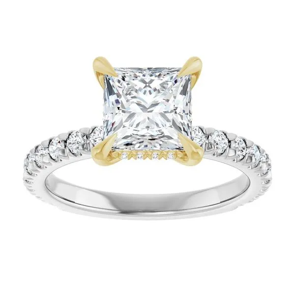 Claw-Prong Hidden Halo-Style Engagement Ring Image 3 Mark Jewellers La Crosse, WI