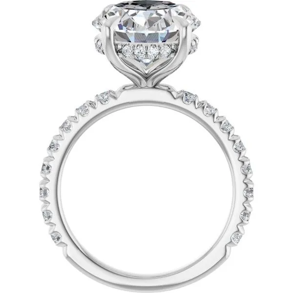 Claw-Prong Hidden Halo-Style Engagement Ring Image 2 Mark Jewellers La Crosse, WI