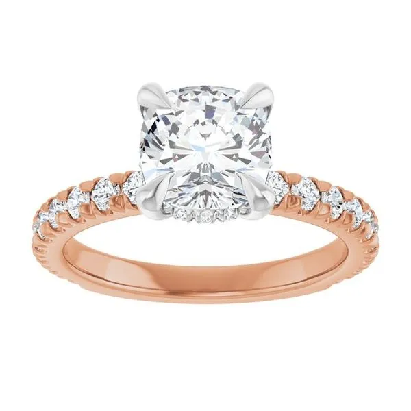 Claw-Prong Hidden Halo-Style Engagement Ring Image 3 Raleigh Diamond Fine Jewelry Raleigh, NC
