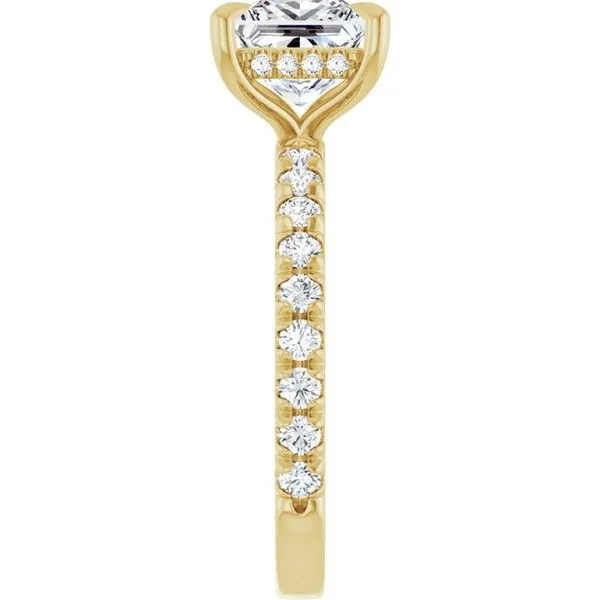 Claw-Prong Hidden Halo-Style Engagement Ring Image 4 Futer Bros Jewelers York, PA