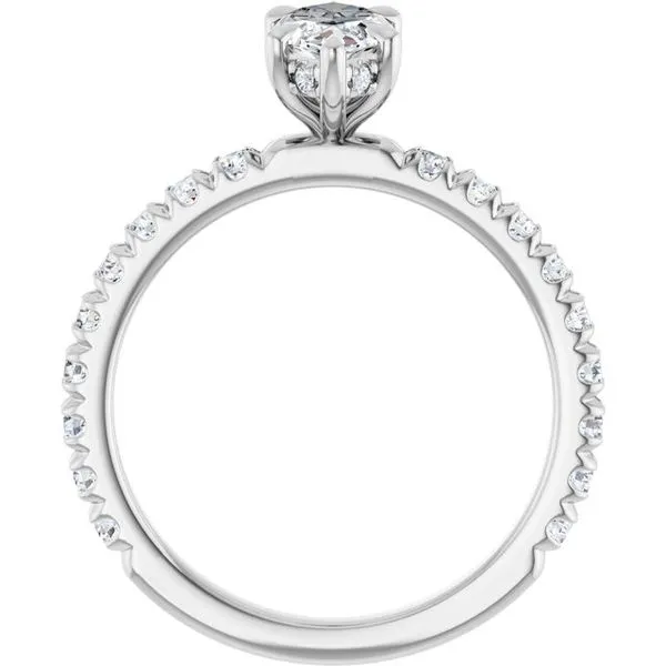 Claw-Prong Hidden Halo-Style Engagement Ring Image 2 J. Thomas Jewelers Rochester Hills, MI