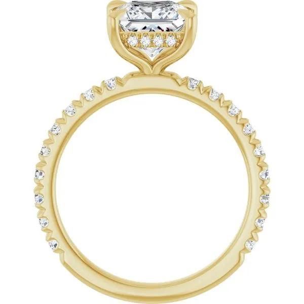 Claw-Prong Hidden Halo-Style Engagement Ring Image 2 Futer Bros Jewelers York, PA