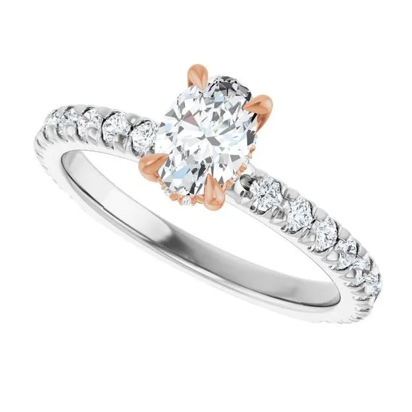 Claw-Prong Hidden Halo-Style Engagement Ring Image 5 Futer Bros Jewelers York, PA