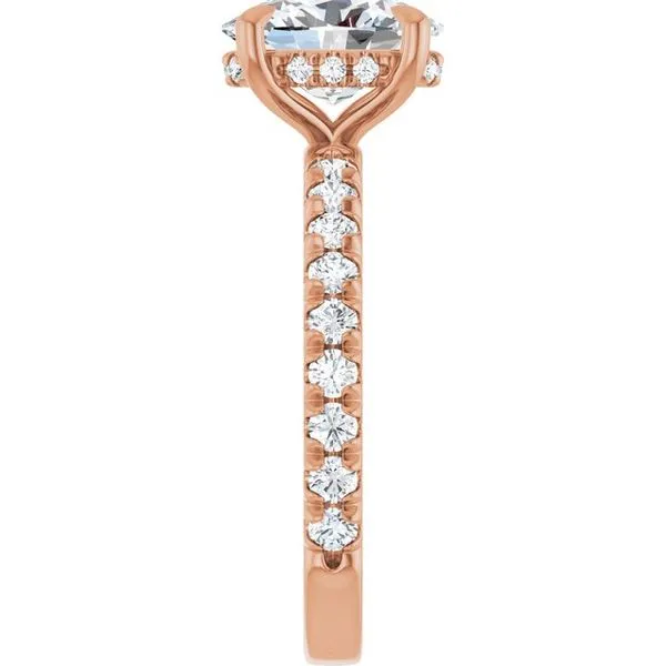 Claw-Prong Hidden Halo-Style Engagement Ring Image 4 Austin's Fine Diamonds & Jewelry Lyndhurst, NJ