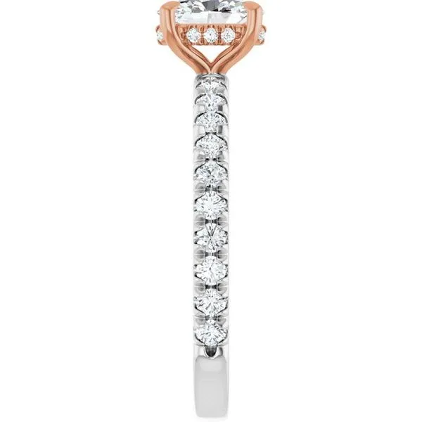 Claw-Prong Hidden Halo-Style Engagement Ring Image 4 Raleigh Diamond Fine Jewelry Raleigh, NC