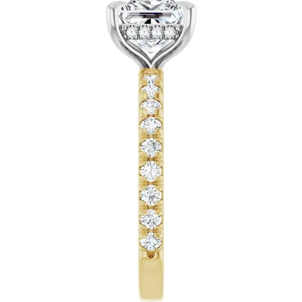 Claw-Prong Hidden Halo-Style Engagement Ring Image 4 Raleigh Diamond Fine Jewelry Raleigh, NC