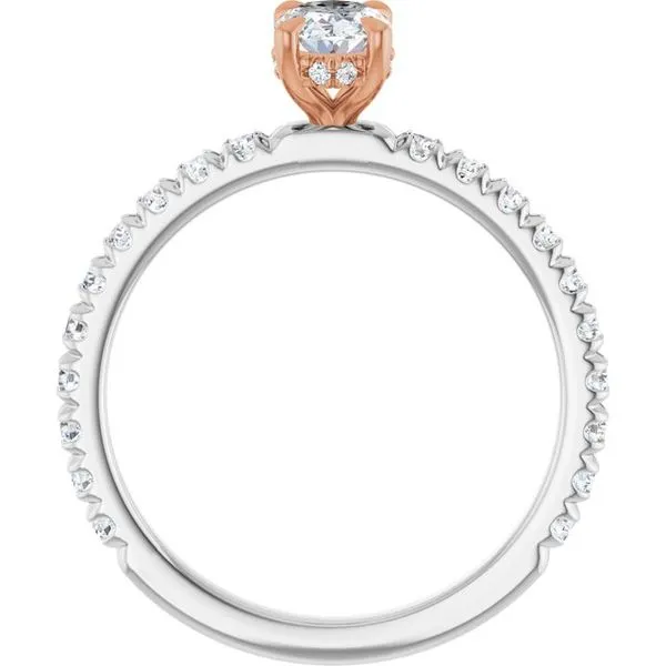 Claw-Prong Hidden Halo-Style Engagement Ring Image 2 Jimmy Smith Jewelers Decatur, AL