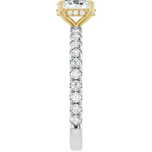 Claw-Prong Hidden Halo-Style Engagement Ring Image 4 Mark Jewellers La Crosse, WI