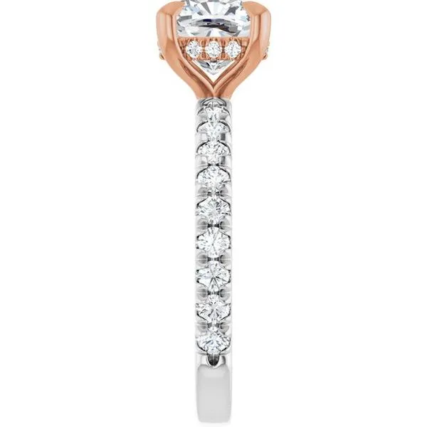 Claw-Prong Hidden Halo-Style Engagement Ring Image 4 Shipley's Fine Jewelry Hampstead, MD