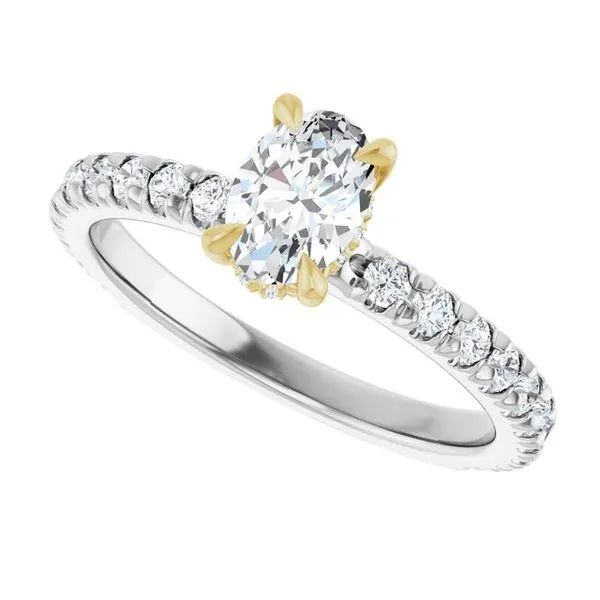 Claw-Prong Hidden Halo-Style Engagement Ring Image 5 J. Thomas Jewelers Rochester Hills, MI