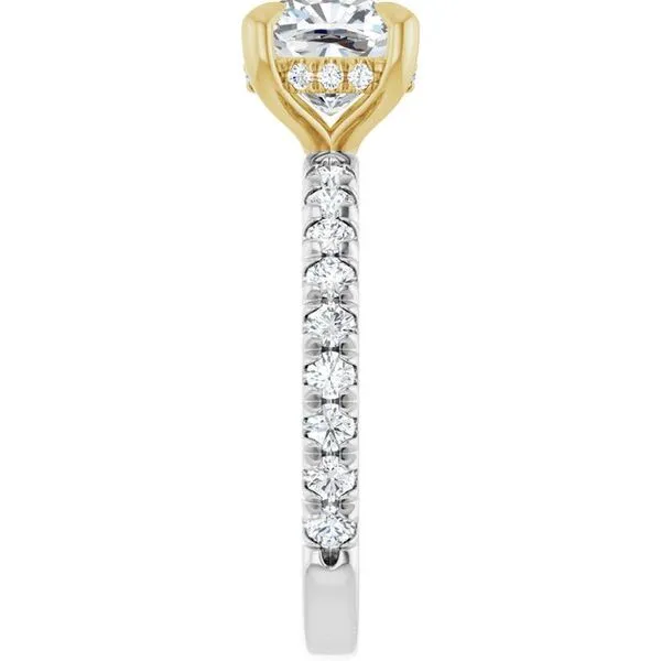 Claw-Prong Hidden Halo-Style Engagement Ring Image 4 Raleigh Diamond Fine Jewelry Raleigh, NC