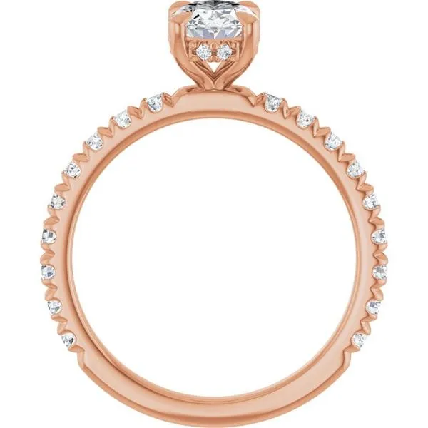 Claw-Prong Hidden Halo-Style Engagement Ring Image 2 J. Thomas Jewelers Rochester Hills, MI