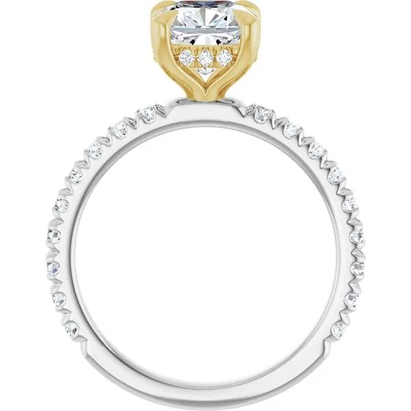 Claw-Prong Hidden Halo-Style Engagement Ring Image 2 J. Thomas Jewelers Rochester Hills, MI