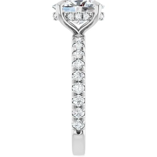 Claw-Prong Hidden Halo-Style Engagement Ring Image 4 Paul James Jewelers Angels Camp, CA