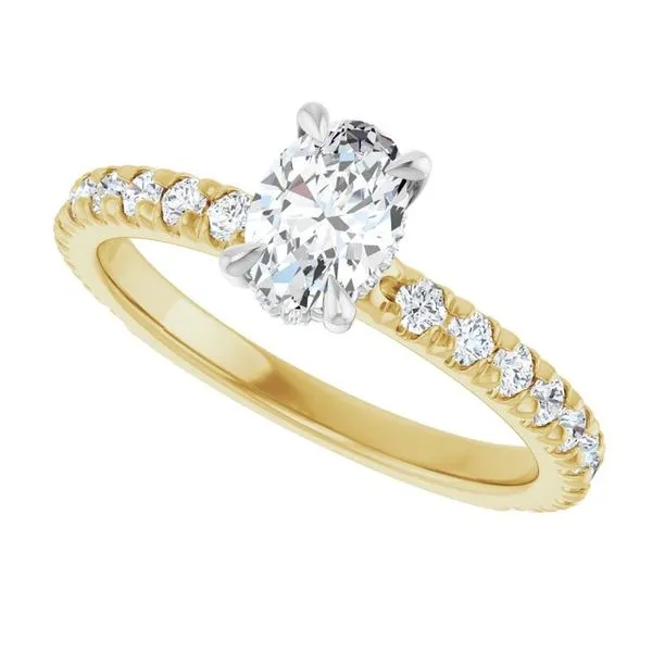 Claw-Prong Hidden Halo-Style Engagement Ring Image 5 Jimmy Smith Jewelers Decatur, AL
