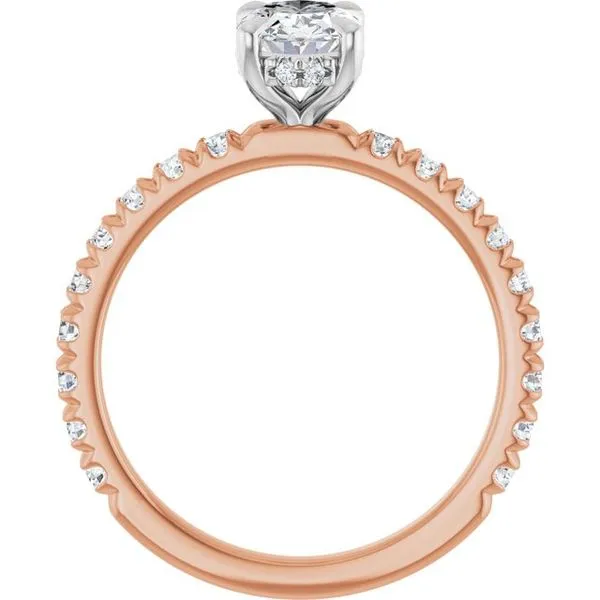 Claw-Prong Hidden Halo-Style Engagement Ring Image 2 J. West Jewelers Round Rock, TX