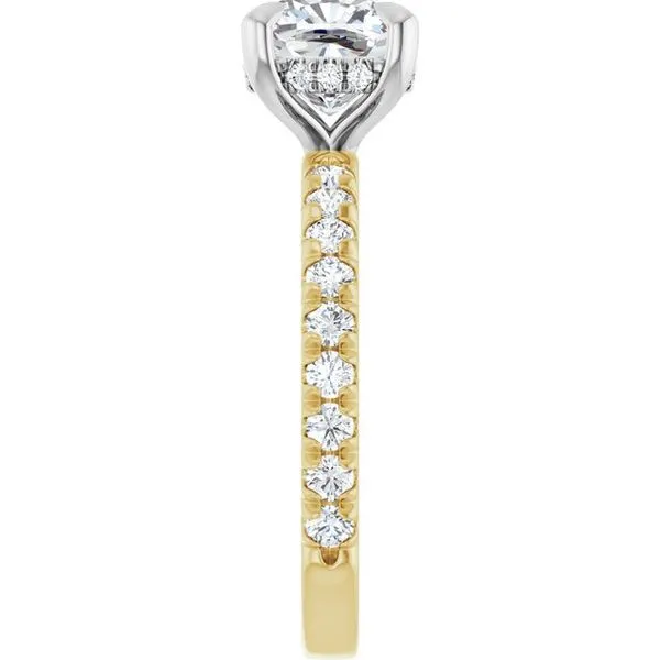 Claw-Prong Hidden Halo-Style Engagement Ring Image 4 J. Thomas Jewelers Rochester Hills, MI