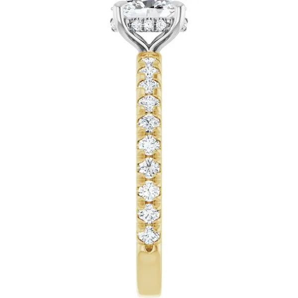 Claw-Prong Hidden Halo-Style Engagement Ring Image 4 Futer Bros Jewelers York, PA