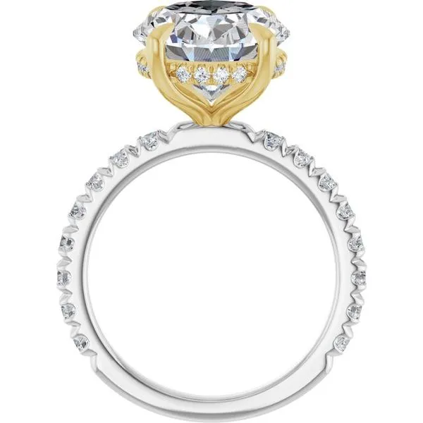 Claw-Prong Hidden Halo-Style Engagement Ring Image 2 Paul James Jewelers Angels Camp, CA