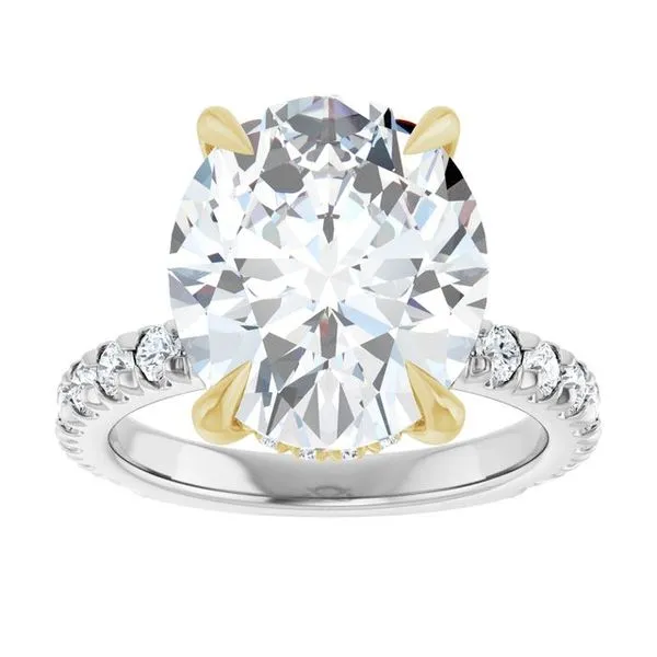 Claw-Prong Hidden Halo-Style Engagement Ring Image 3 Paul James Jewelers Angels Camp, CA