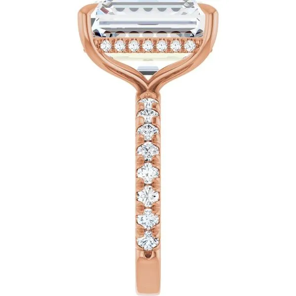 Claw-Prong Hidden Halo-Style Engagement Ring Image 4 J. Thomas Jewelers Rochester Hills, MI