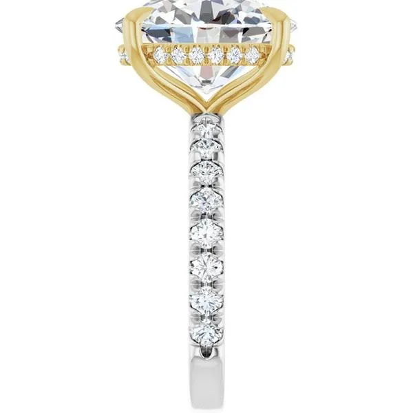 Claw-Prong Hidden Halo-Style Engagement Ring Image 4 Futer Bros Jewelers York, PA