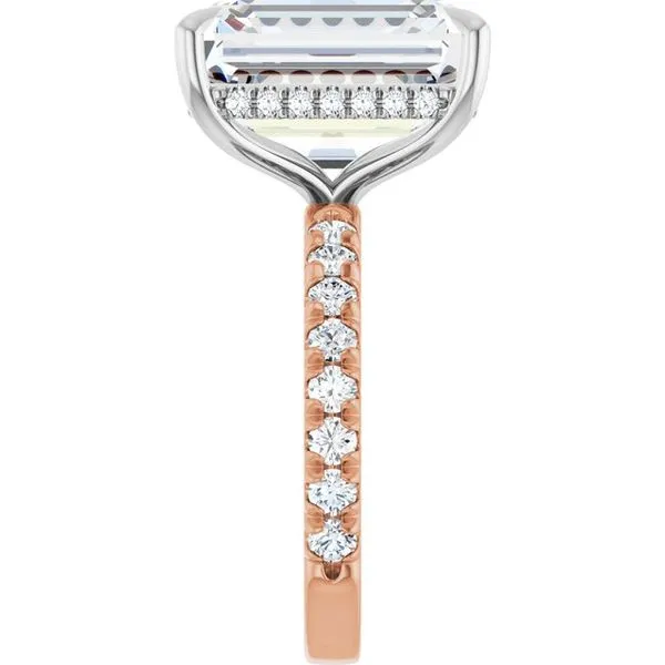 Claw-Prong Hidden Halo-Style Engagement Ring Image 4 Paul James Jewelers Angels Camp, CA