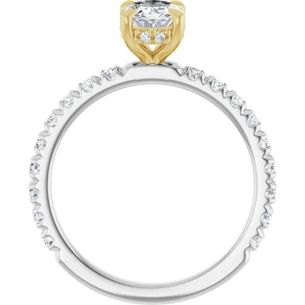 Claw-Prong Hidden Halo-Style Engagement Ring Image 2 Mark Jewellers La Crosse, WI
