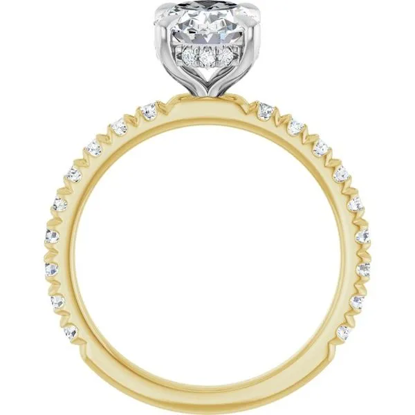 Claw-Prong Hidden Halo-Style Engagement Ring Image 2 Raleigh Diamond Fine Jewelry Raleigh, NC