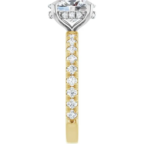 Claw-Prong Hidden Halo-Style Engagement Ring Image 4 Jimmy Smith Jewelers Decatur, AL