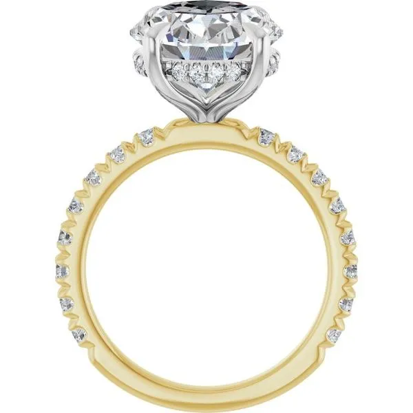 Claw-Prong Hidden Halo-Style Engagement Ring Image 2 Vulcan's Forge LLC KANSAS CITY, MO