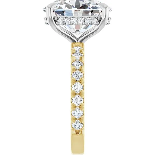 Claw-Prong Hidden Halo-Style Engagement Ring Image 4 J. Thomas Jewelers Rochester Hills, MI