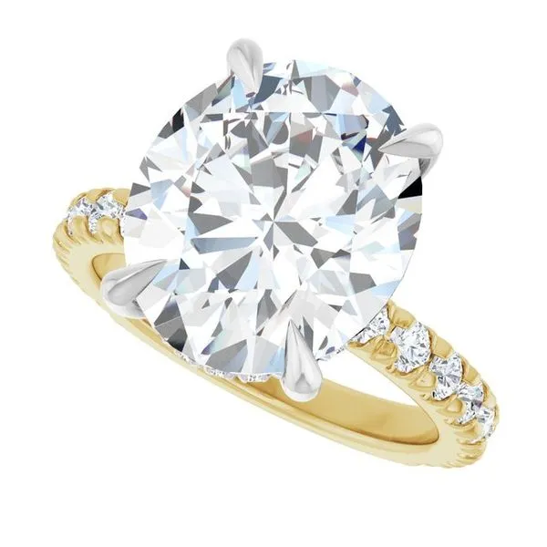 Claw-Prong Hidden Halo-Style Engagement Ring Image 5 Shipley's Fine Jewelry Hampstead, MD