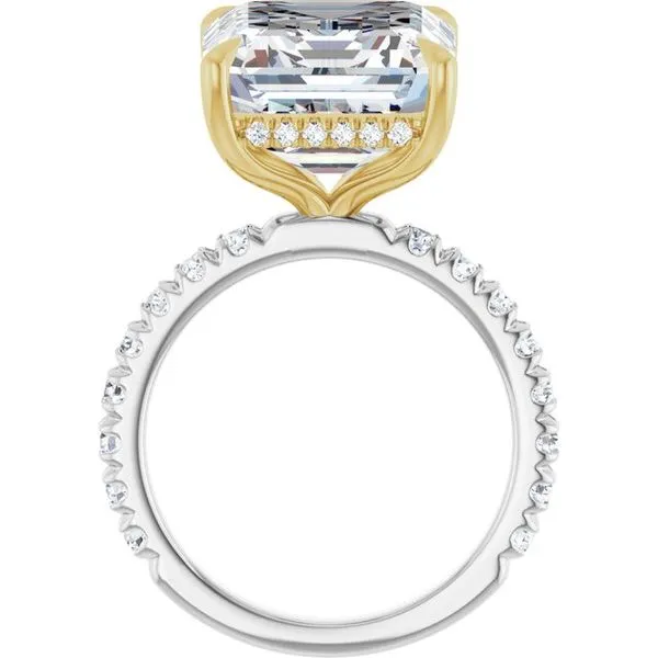 Claw-Prong Hidden Halo-Style Engagement Ring Image 2 Clater Jewelers Louisville, KY