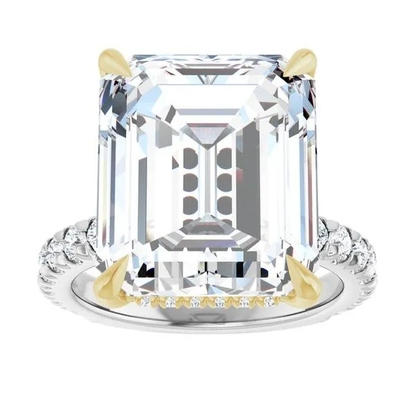 Claw-Prong Hidden Halo-Style Engagement Ring Image 3 J. Thomas Jewelers Rochester Hills, MI