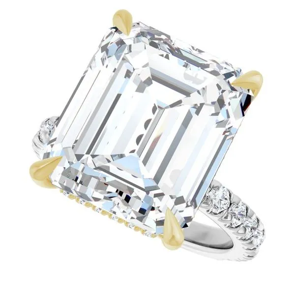 Claw-Prong Hidden Halo-Style Engagement Ring Image 5 Mark Jewellers La Crosse, WI